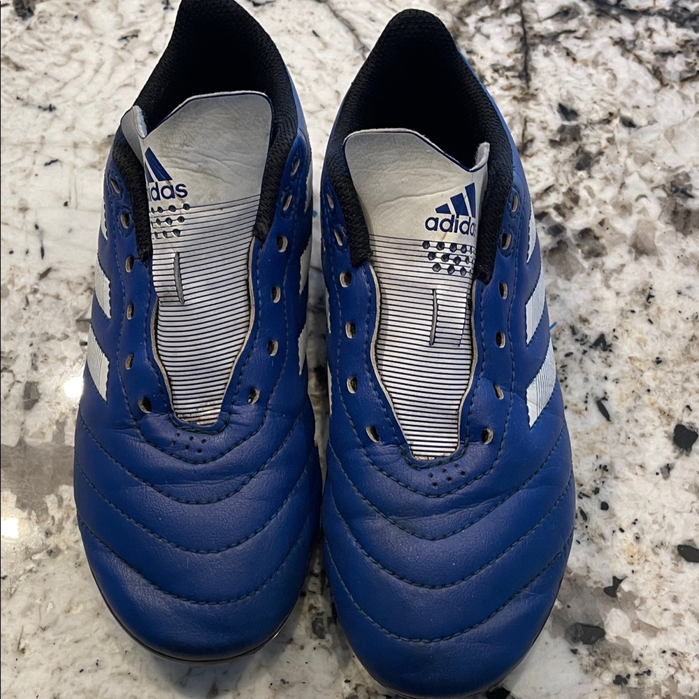 Adidas Kids Blue and White Soccer cleats